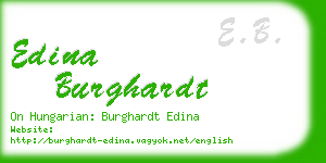 edina burghardt business card